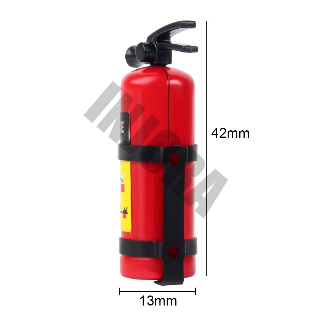 INJORA Mini Plastic Fire Extinguisher with Sticker, Scale Accessories for 1/10 RC Crawler 4 INJORA Mini Plastic Fire Extinguisher with Sticker, Scale Accessories for 1/10 RC Crawler