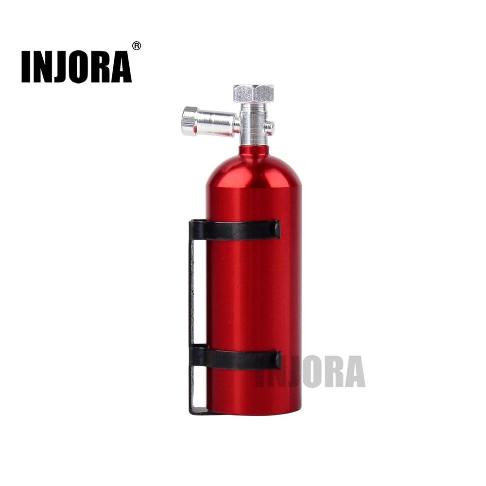 INJORA Mini Red Metal Fire extinguisher, 1/10 Scale Accessories for RC Crawler