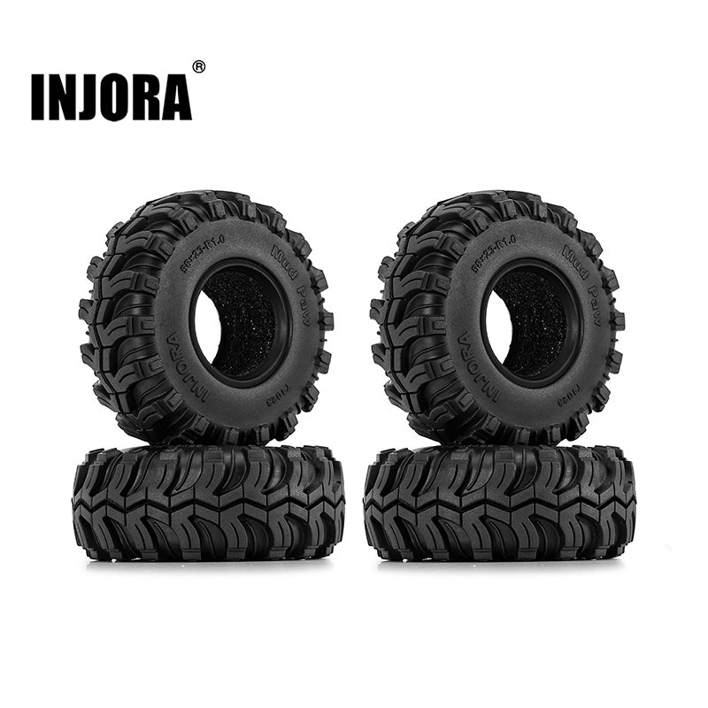 INJORA Mud Paw 1.0" M/T Tires (4) (58*23mm)