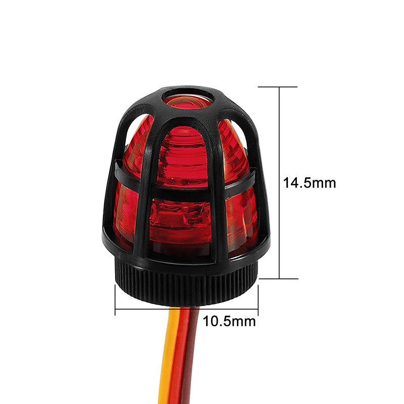 INJORA Multi-function LED Light with Cover for 1/10 RC Car 1/14 Tamiya Truck 30 INJORA Multi-function LED Light with Cover for 1/10 RC Car 1/14 Tamiya Truck