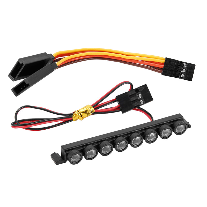 INJORA Nylon Molded 8LED Roof Light Bar for 1/18 TRX4M Bronco (4M-47) 4 INJORA Nylon Molded 8LED Roof Light Bar for 1/18 TRX4M Bronco (4M-47)