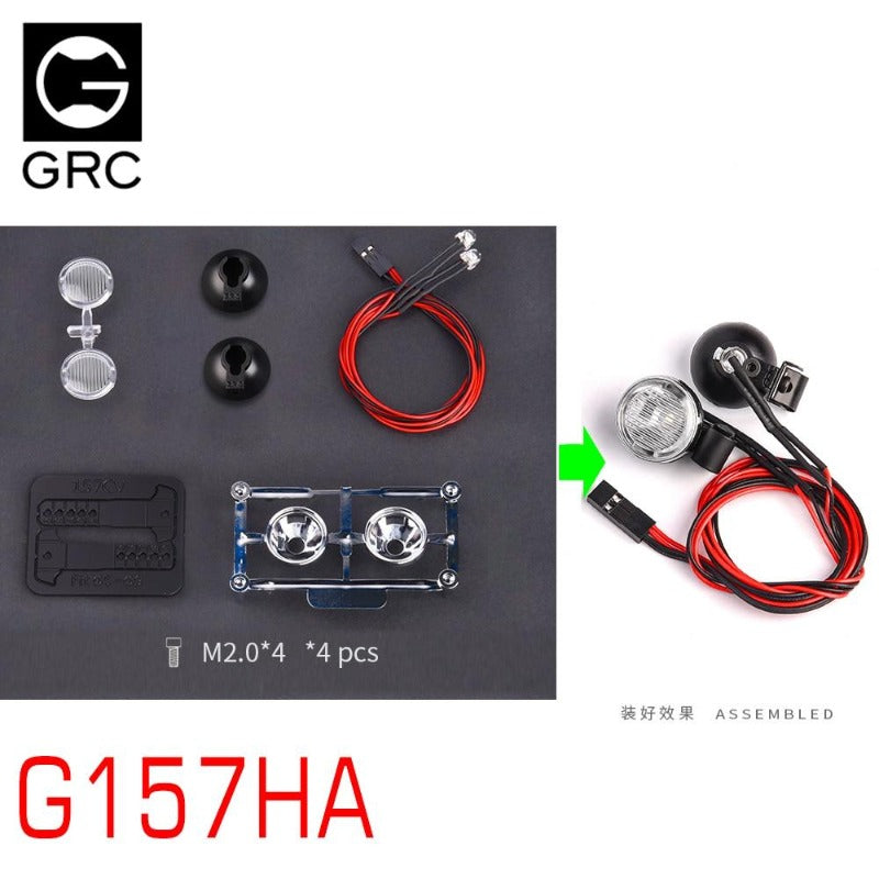 INJORA RC Car LED Light Headlights Spotlight for 1/10 RC Crawler 13 INJORA RC Car LED Light Headlights Spotlight for 1/10 RC Crawler
