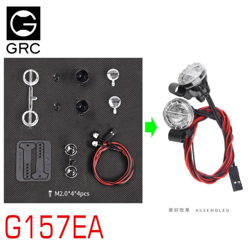 INJORA RC Car LED Light Headlights Spotlight for 1/10 RC Crawler 3 INJORA RC Car LED Light Headlights Spotlight for 1/10 RC Crawler