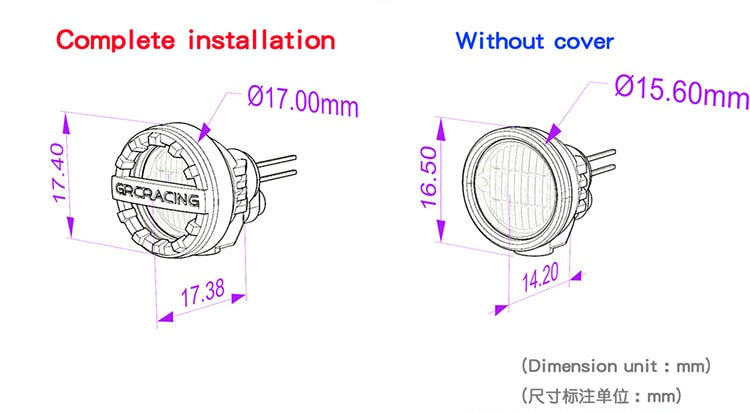 INJORA RC Car LED Light Headlights Spotlight for 1/10 RC Crawler 4 INJORA RC Car LED Light Headlights Spotlight for 1/10 RC Crawler