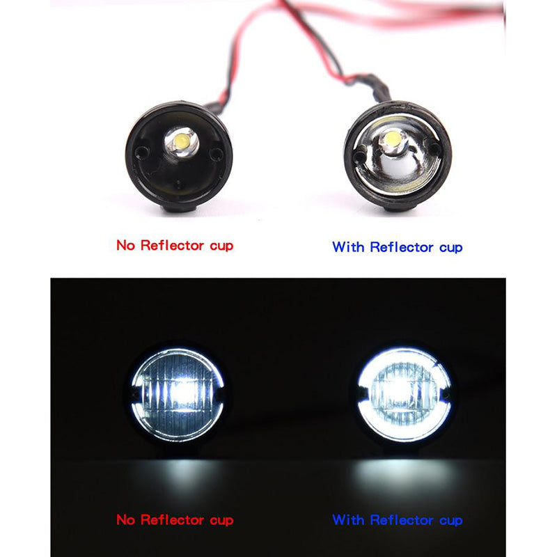 INJORA RC Car LED Light Headlights Spotlight for 1/10 RC Crawler 8 INJORA RC Car LED Light Headlights Spotlight for 1/10 RC Crawler