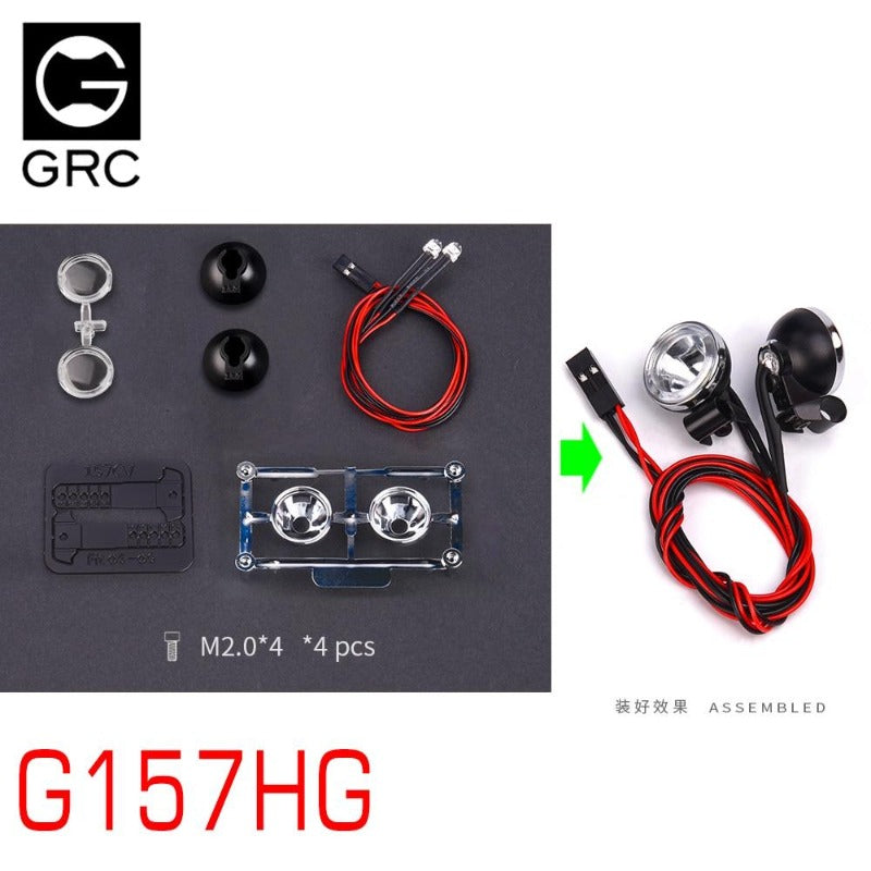 INJORA RC Car LED Light Headlights Spotlight for 1/10 RC Crawler 9 INJORA RC Car LED Light Headlights Spotlight for 1/10 RC Crawler