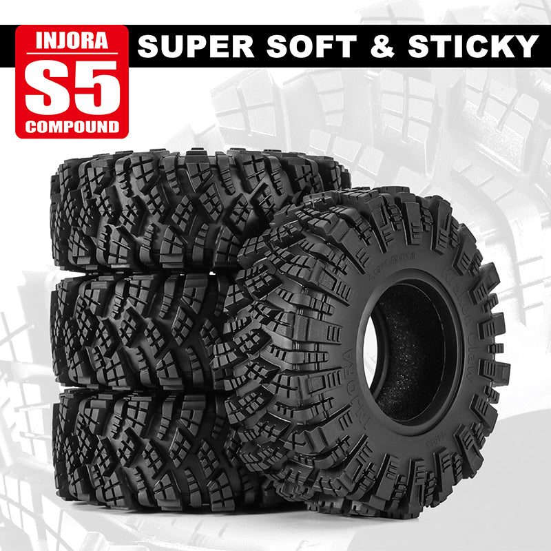 INJORA S5 Kraken Claw 1.9" 4.19" OD M/T Tires (4) (106*37mm) 5 INJORA S5 Kraken Claw 1.9" 4.19" OD M/T Tires (4) (106*37mm)