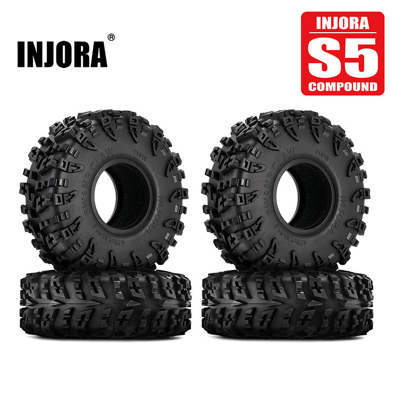 INJORA S5 Swamp Claw 1.9" 4.75" OD M/T Tires (4) (120*42mm)