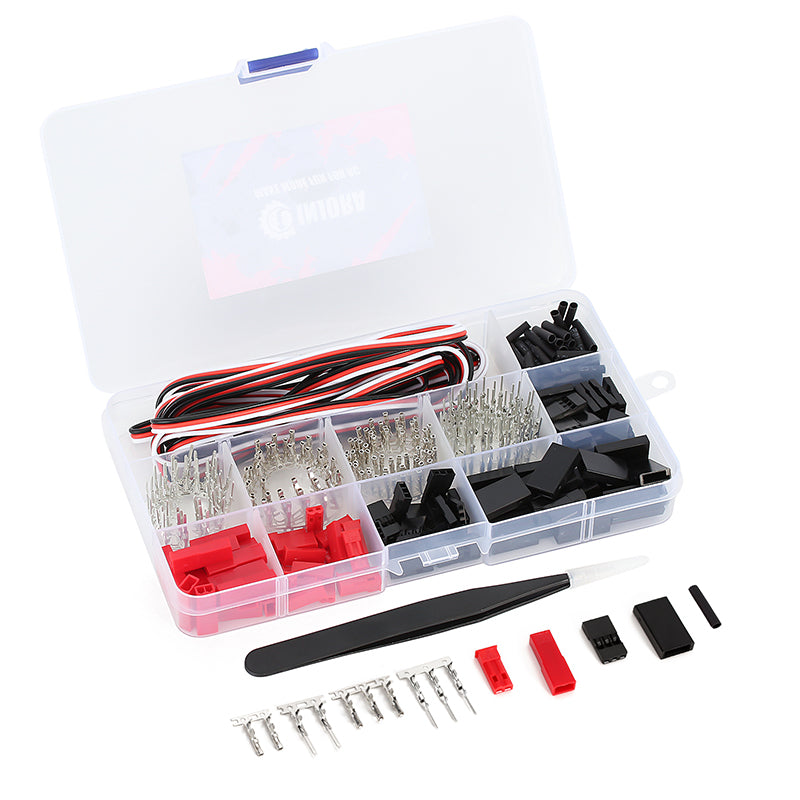INJORA Servo Plug Male Female JST JR Connector Crimp Pin Wire Set for RC Car Boat Model 3 INJORA Servo Plug Male Female JST JR Connector Crimp Pin Wire Set for RC Car Boat Model