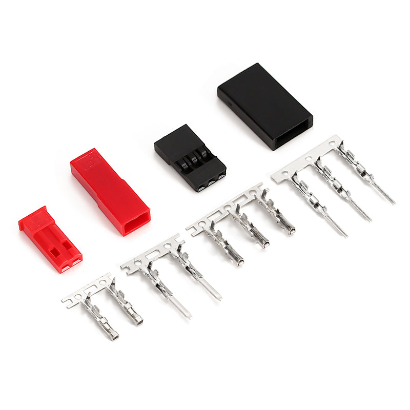 INJORA Servo Plug Male Female JST JR Connector Crimp Pin Wire Set for RC Car Boat Model 8 INJORA Servo Plug Male Female JST JR Connector Crimp Pin Wire Set for RC Car Boat Model