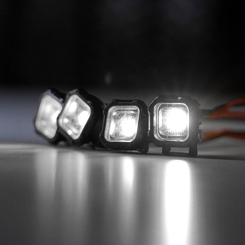 INJORA Square LED Lights for 1/18 1/24 RC Crawlers (White, Yellow) 12 INJORA Square LED Lights for 1/18 1/24 RC Crawlers (White, Yellow)