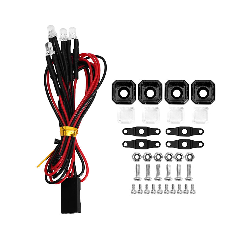 INJORA Square LED Lights for 1/18 1/24 RC Crawlers (White, Yellow) 13 INJORA Square LED Lights for 1/18 1/24 RC Crawlers (White, Yellow)