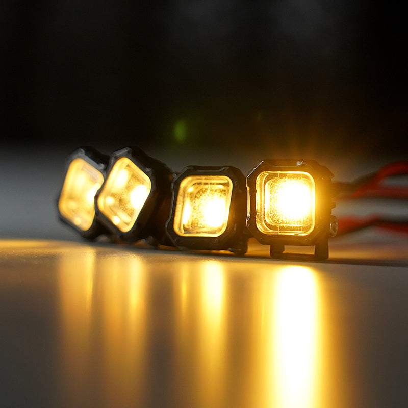 INJORA Square LED Lights for 1/18 1/24 RC Crawlers (White, Yellow) 15 INJORA Square LED Lights for 1/18 1/24 RC Crawlers (White, Yellow)