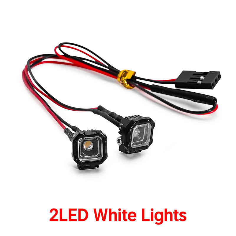 INJORA Square LED Lights for 1/18 1/24 RC Crawlers (White, Yellow) 3 INJORA Square LED Lights for 1/18 1/24 RC Crawlers (White, Yellow)