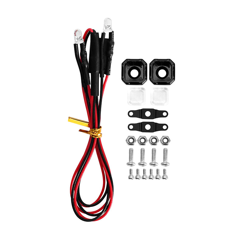 INJORA Square LED Lights for 1/18 1/24 RC Crawlers (White, Yellow) 5 INJORA Square LED Lights for 1/18 1/24 RC Crawlers (White, Yellow)