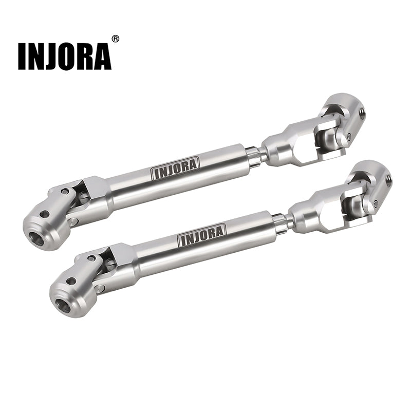 INJORA Stainless Steel Drive Shafts for 1/10 FMS FCX10