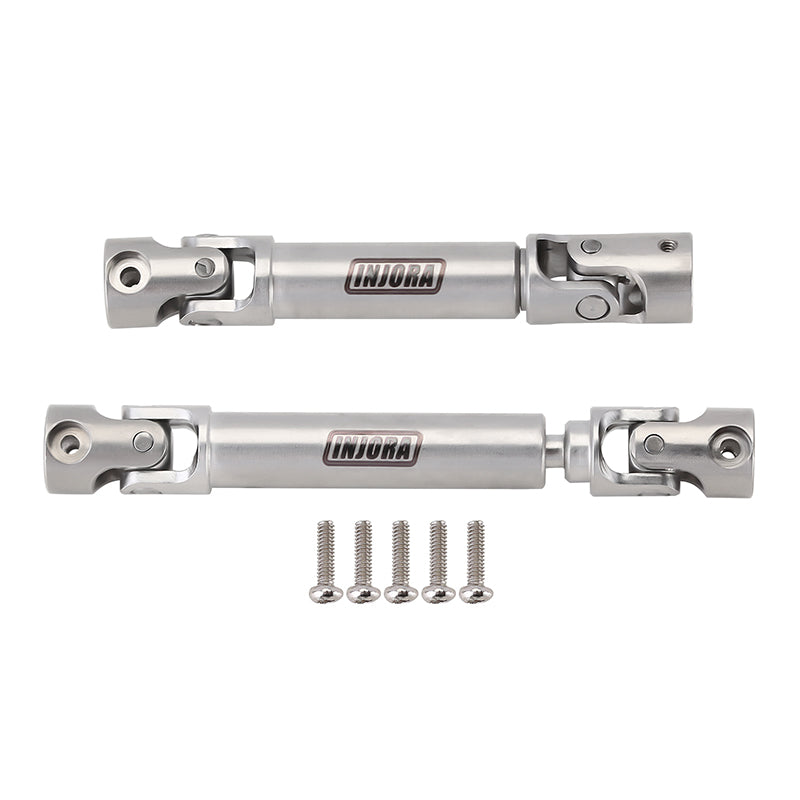 INJORA Stainless Steel Drive Shafts with D Shaped Hole for 1/24 Axial AX24 3 INJORA Stainless Steel Drive Shafts with D Shaped Hole for 1/24 Axial AX24
