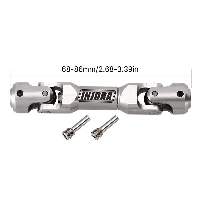 INJORA Stainless Steel Heavy-Duty Drive Shaft for 1/10 RC Crawler 3 INJORA Stainless Steel Heavy-Duty Drive Shaft for 1/10 RC Crawler