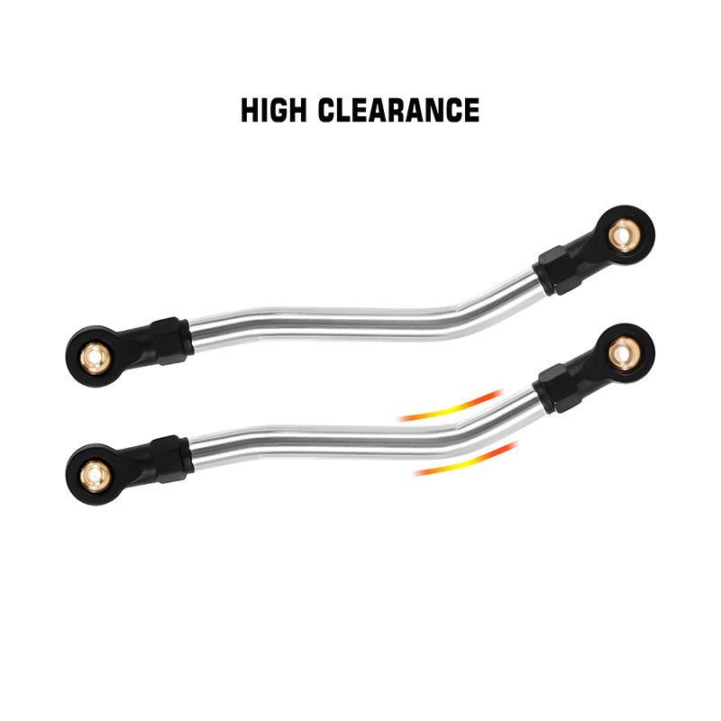 INJORA Stainless Steel High Clearance Chassis Links for 1/24 FMS FCX24M 3 INJORA Stainless Steel High Clearance Chassis Links for 1/24 FMS FCX24M