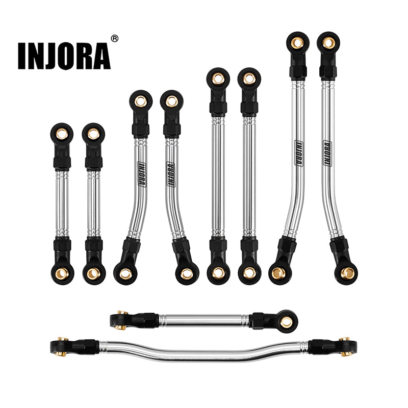 INJORA Stainless Steel High Clearance Links & Steering Links Set for 1/18 HPI Venture18