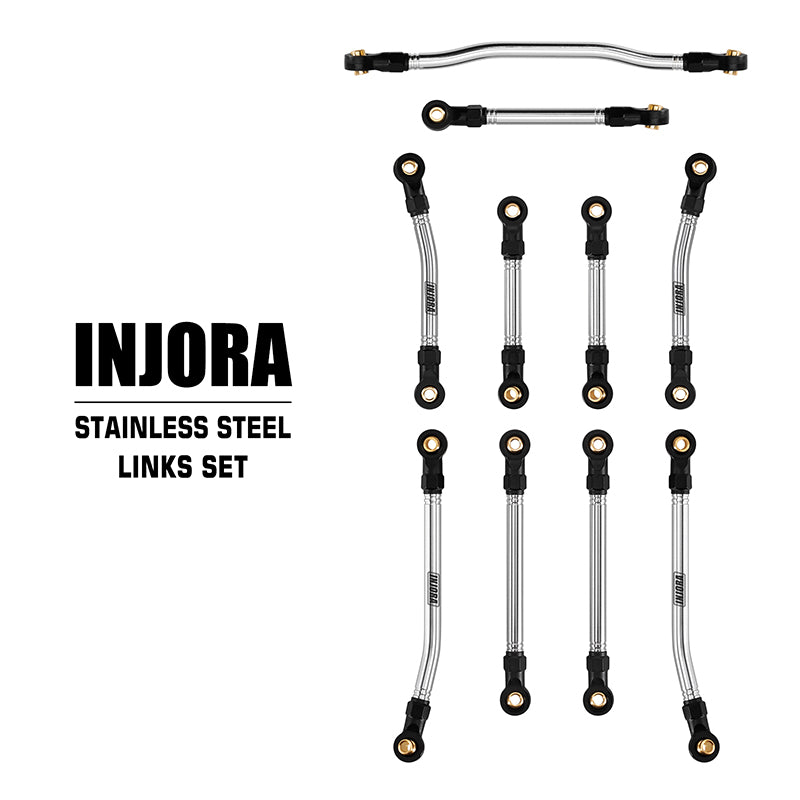 INJORA Stainless Steel High Clearance Links & Steering Links Set for 1/18 HPI Venture18 3 INJORA Stainless Steel High Clearance Links & Steering Links Set for 1/18 HPI Venture18