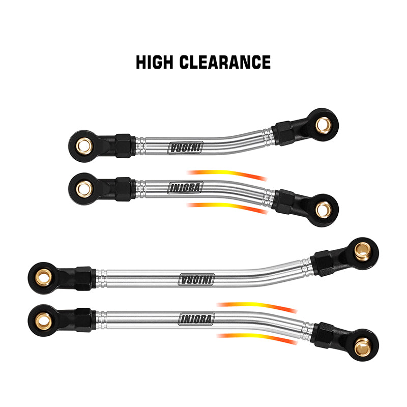 INJORA Stainless Steel High Clearance Links & Steering Links Set for 1/18 HPI Venture18 5 INJORA Stainless Steel High Clearance Links & Steering Links Set for 1/18 HPI Venture18