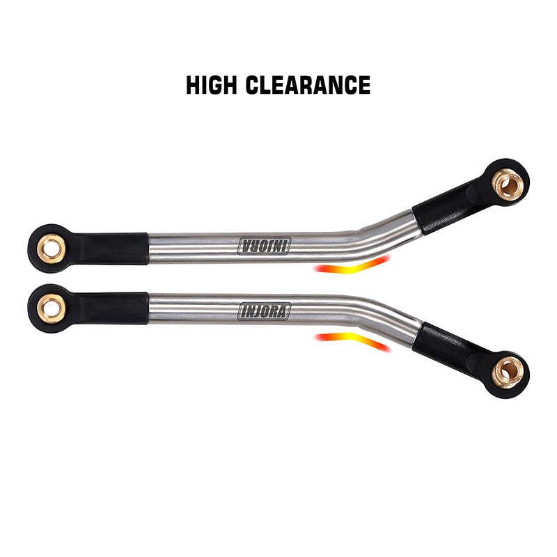 INJORA Stainless Steel High Clearance Links 4 Link Conversion Kit for 1/18 FMS FCX18 LC80 7 INJORA Stainless Steel High Clearance Links 4 Link Conversion Kit for 1/18 FMS FCX18 LC80