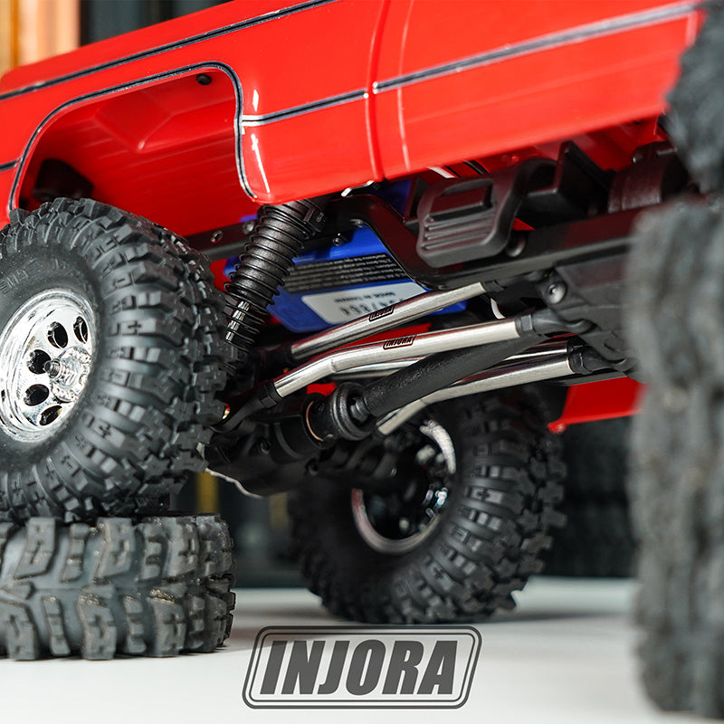 INJORA Stainless Steel High Clearance Links Set for 1/18 TRX4M High Trail K10 F150 9 INJORA Stainless Steel High Clearance Links Set for 1/18 TRX4M High Trail K10 F150