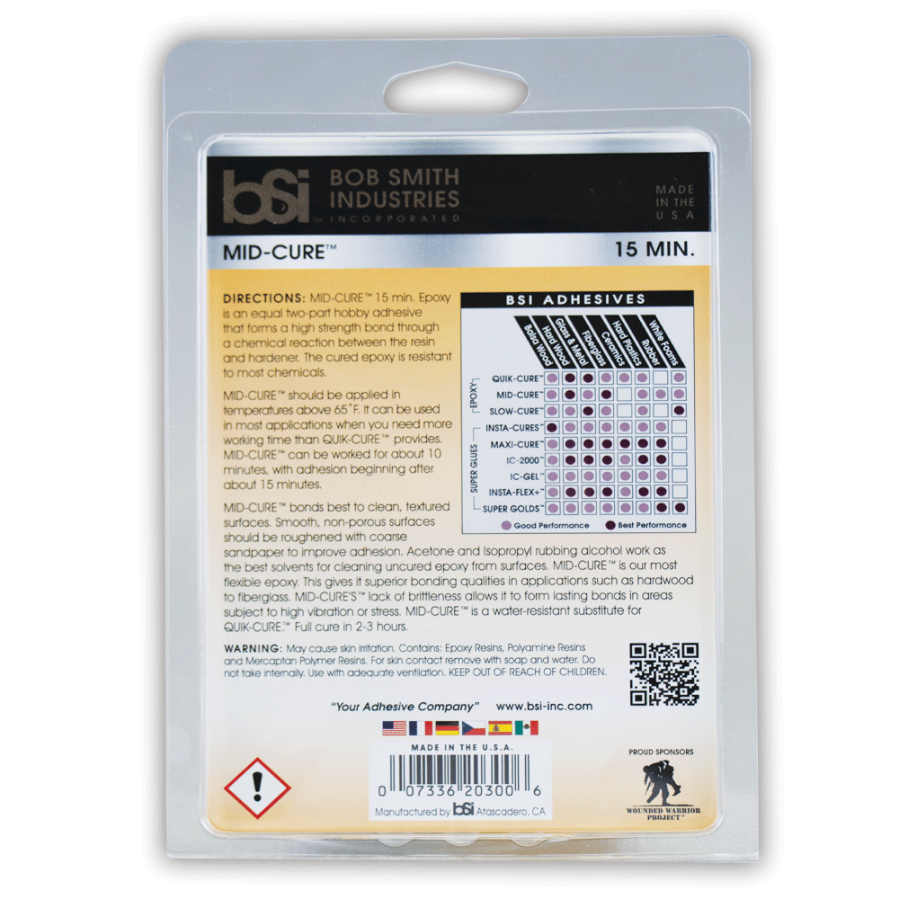 Mid Cure Epoxy (15 Minutes) 3 Mid Cure Epoxy (15 Minutes)