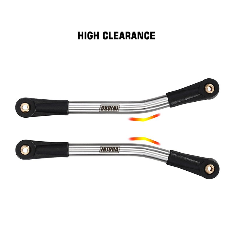 INJORA Stainless Steel High Clearance Links Set for 1/24 AX24 6 INJORA Stainless Steel High Clearance Links Set for 1/24 AX24