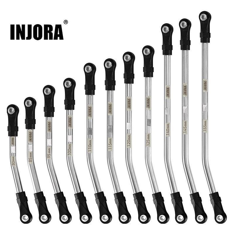 INJORA Stainless Steel High Clearance Links with Rod Ends for 1/10 RC Crawler