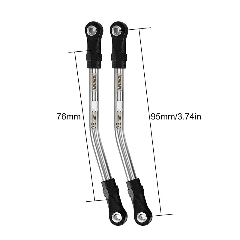 INJORA Stainless Steel High Clearance Links with Rod Ends for 1/10 RC Crawler 13 INJORA Stainless Steel High Clearance Links with Rod Ends for 1/10 RC Crawler