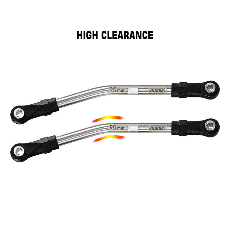 INJORA Stainless Steel High Clearance Links with Rod Ends for 1/10 RC Crawler 14 INJORA Stainless Steel High Clearance Links with Rod Ends for 1/10 RC Crawler