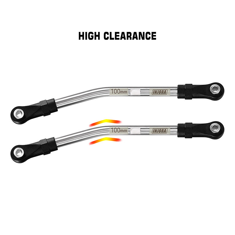 INJORA Stainless Steel High Clearance Links with Rod Ends for 1/10 RC Crawler 17 INJORA Stainless Steel High Clearance Links with Rod Ends for 1/10 RC Crawler