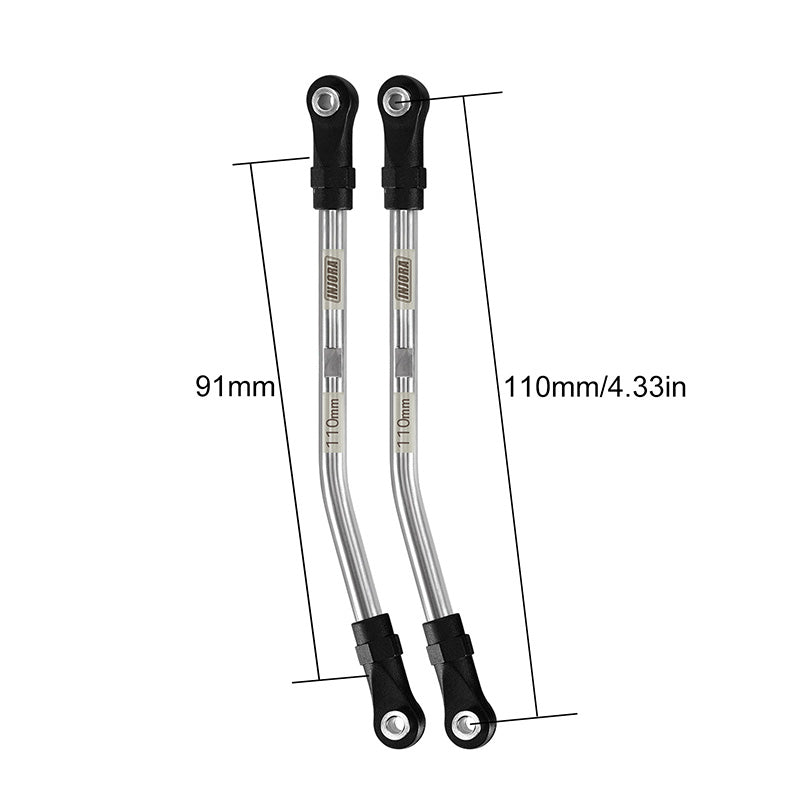 INJORA Stainless Steel High Clearance Links with Rod Ends for 1/10 RC Crawler 19 INJORA Stainless Steel High Clearance Links with Rod Ends for 1/10 RC Crawler
