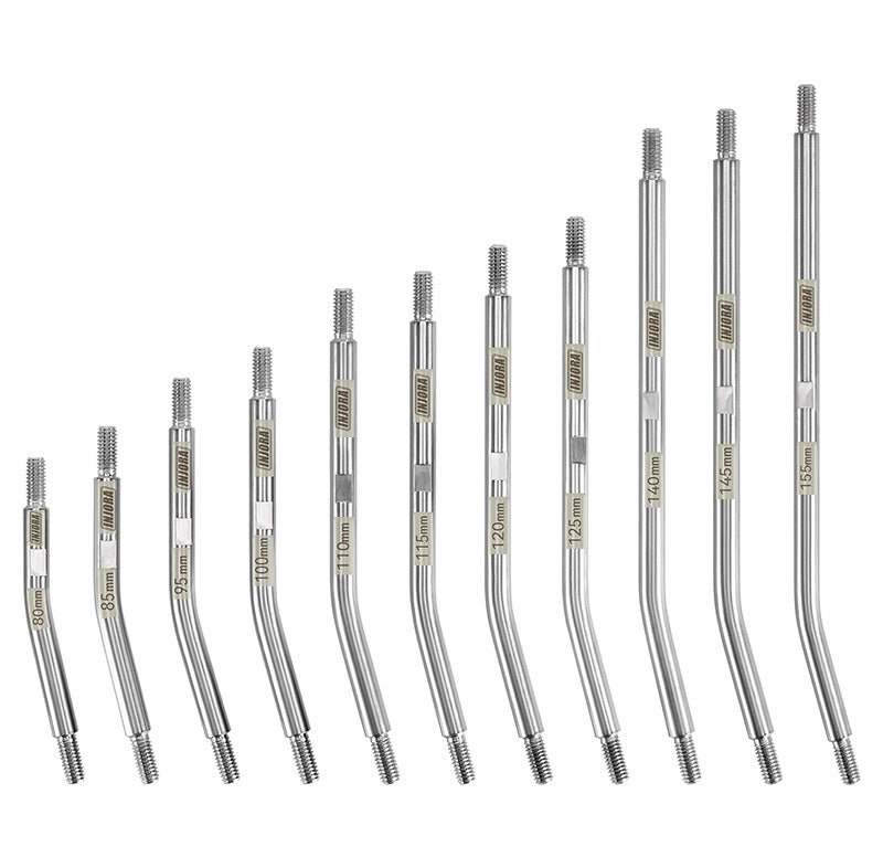 INJORA Stainless Steel High Clearance Links with Rod Ends for 1/10 RC Crawler 3 INJORA Stainless Steel High Clearance Links with Rod Ends for 1/10 RC Crawler