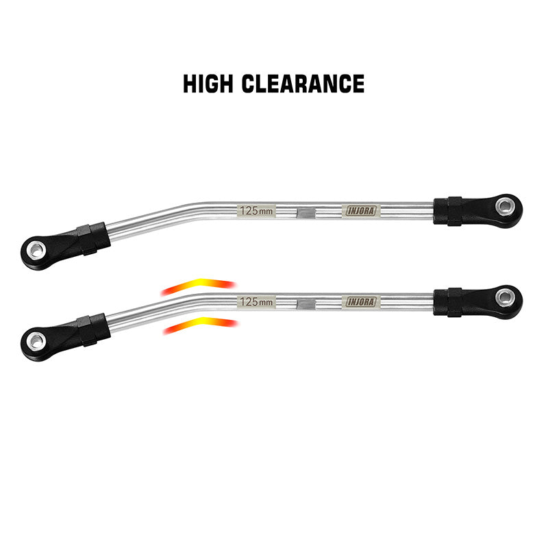 INJORA Stainless Steel High Clearance Links with Rod Ends for 1/10 RC Crawler 29 INJORA Stainless Steel High Clearance Links with Rod Ends for 1/10 RC Crawler