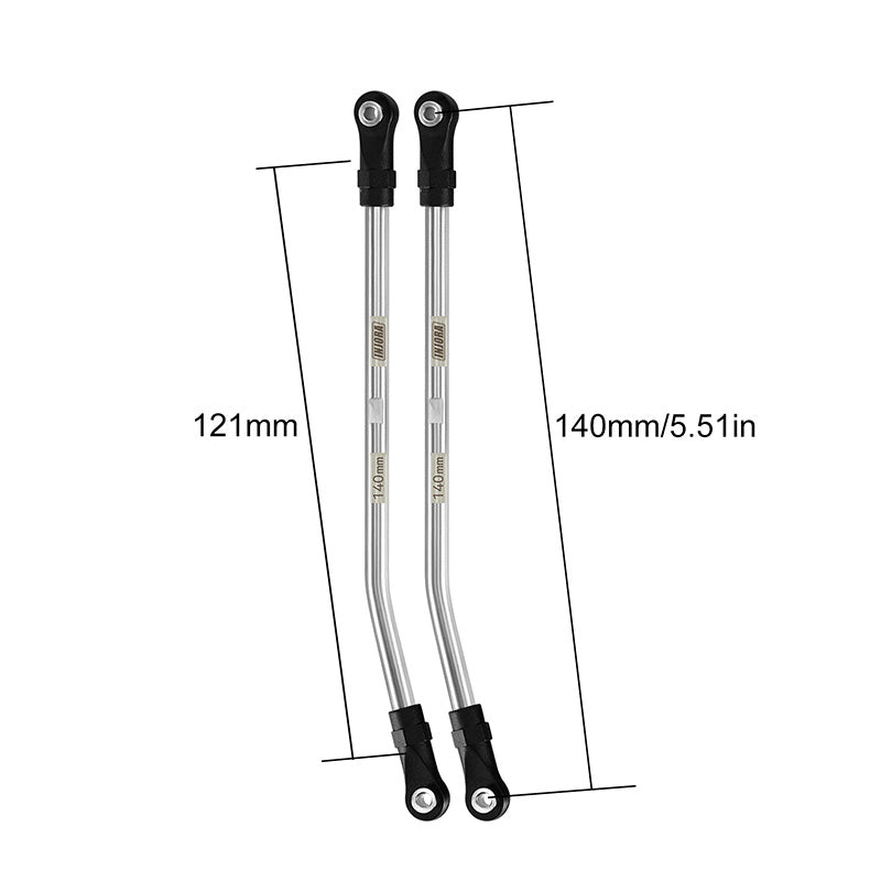 INJORA Stainless Steel High Clearance Links with Rod Ends for 1/10 RC Crawler 31 INJORA Stainless Steel High Clearance Links with Rod Ends for 1/10 RC Crawler