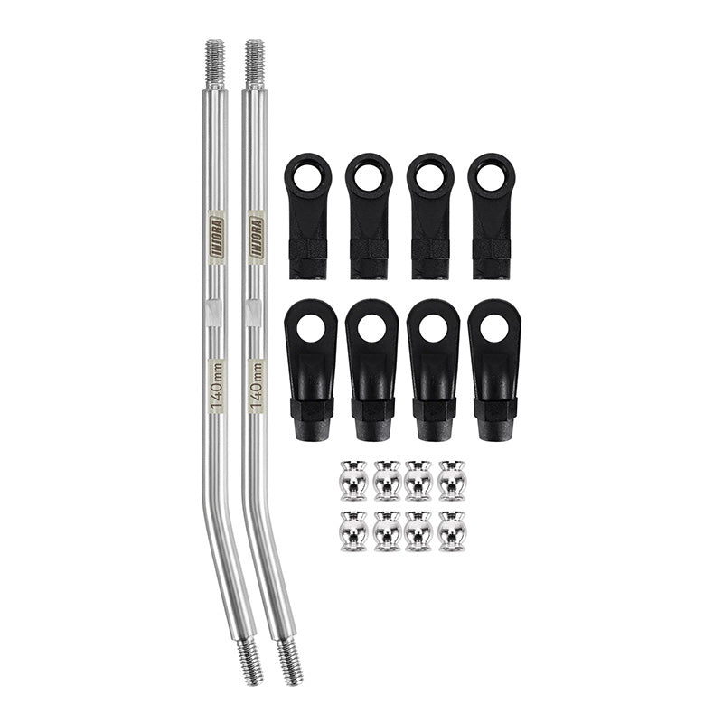 INJORA Stainless Steel High Clearance Links with Rod Ends for 1/10 RC Crawler 33 INJORA Stainless Steel High Clearance Links with Rod Ends for 1/10 RC Crawler