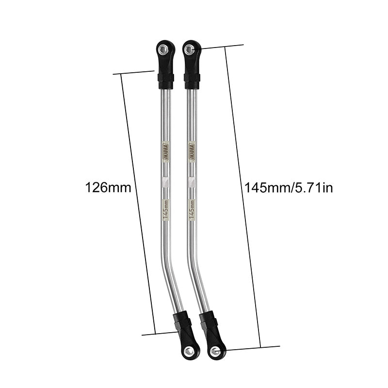 INJORA Stainless Steel High Clearance Links with Rod Ends for 1/10 RC Crawler 34 INJORA Stainless Steel High Clearance Links with Rod Ends for 1/10 RC Crawler