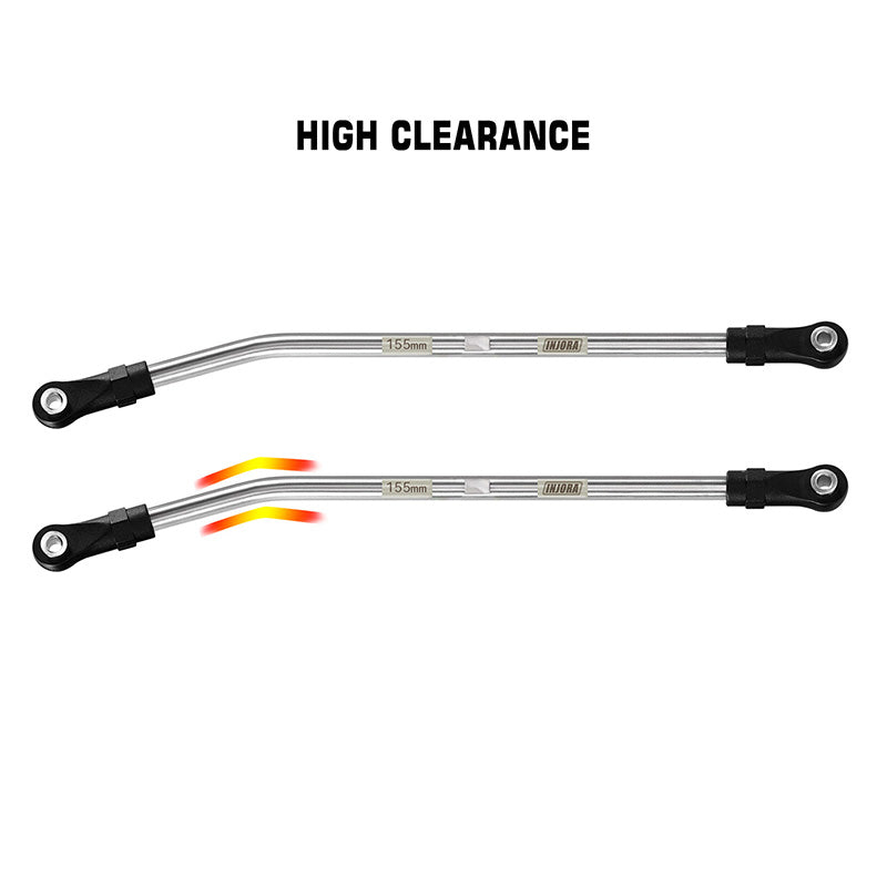 INJORA Stainless Steel High Clearance Links with Rod Ends for 1/10 RC Crawler 38 INJORA Stainless Steel High Clearance Links with Rod Ends for 1/10 RC Crawler