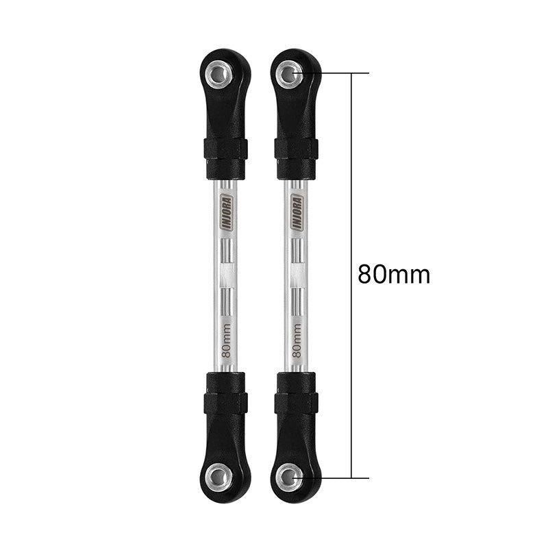 INJORA Stainless Steel Links with Rod Ends for 1/10 RC Crawler 3 INJORA Stainless Steel Links with Rod Ends for 1/10 RC Crawler