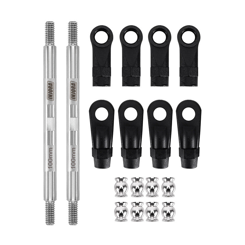 INJORA Stainless Steel Links with Rod Ends for 1/10 RC Crawler 21 INJORA Stainless Steel Links with Rod Ends for 1/10 RC Crawler