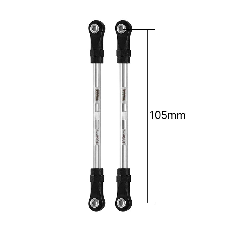 INJORA Stainless Steel Links with Rod Ends for 1/10 RC Crawler 22 INJORA Stainless Steel Links with Rod Ends for 1/10 RC Crawler