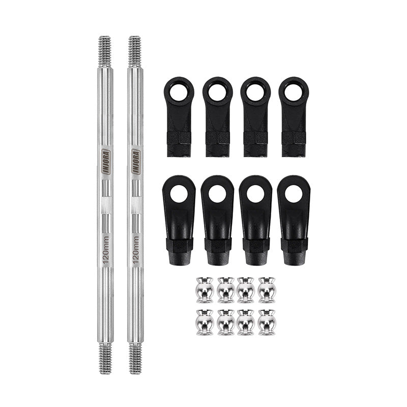 INJORA Stainless Steel Links with Rod Ends for 1/10 RC Crawler 33 INJORA Stainless Steel Links with Rod Ends for 1/10 RC Crawler