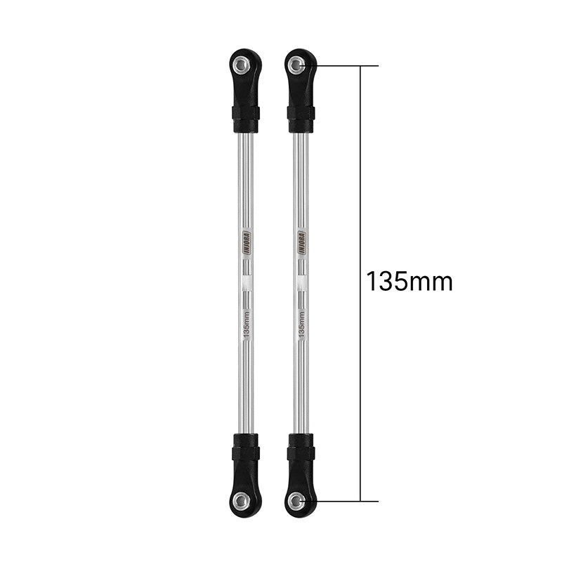 INJORA Stainless Steel Links with Rod Ends for 1/10 RC Crawler 40 INJORA Stainless Steel Links with Rod Ends for 1/10 RC Crawler