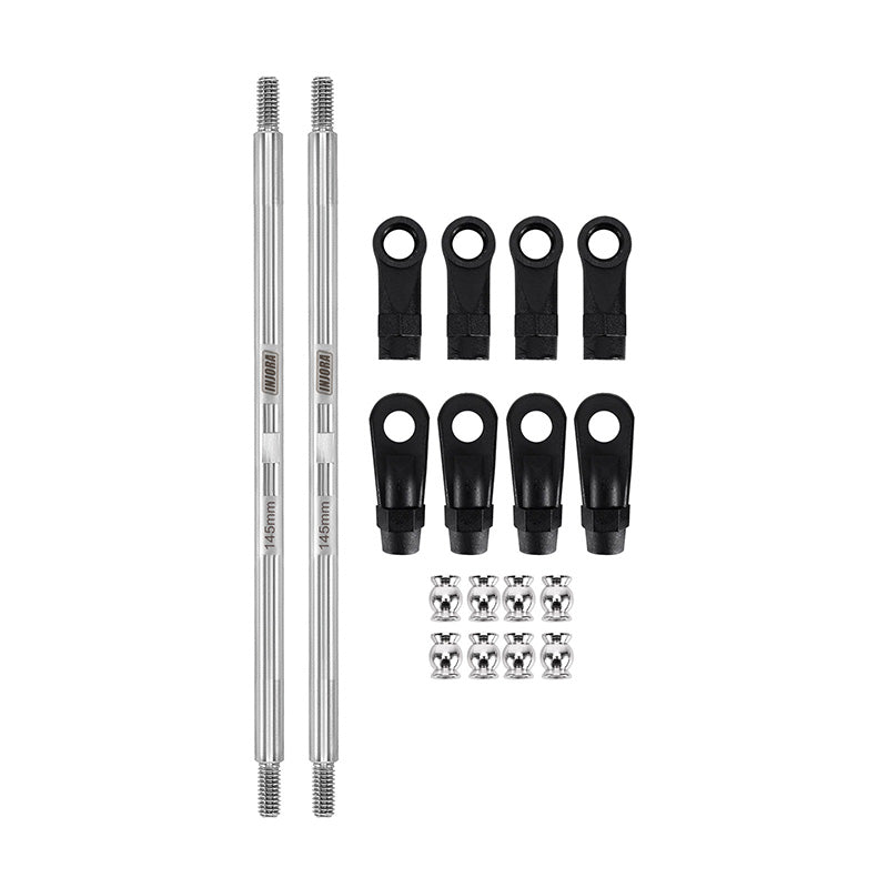 INJORA Stainless Steel Links with Rod Ends for 1/10 RC Crawler 48 INJORA Stainless Steel Links with Rod Ends for 1/10 RC Crawler