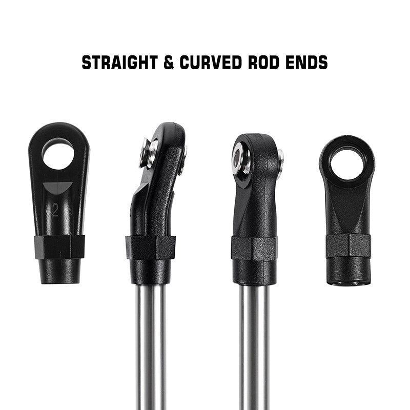INJORA Stainless Steel Links with Rod Ends for 1/10 RC Crawler 6 INJORA Stainless Steel Links with Rod Ends for 1/10 RC Crawler