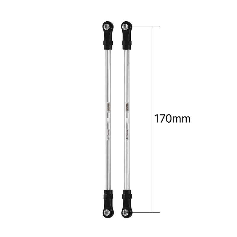 INJORA Stainless Steel Links with Rod Ends for 1/10 RC Crawler 61 INJORA Stainless Steel Links with Rod Ends for 1/10 RC Crawler
