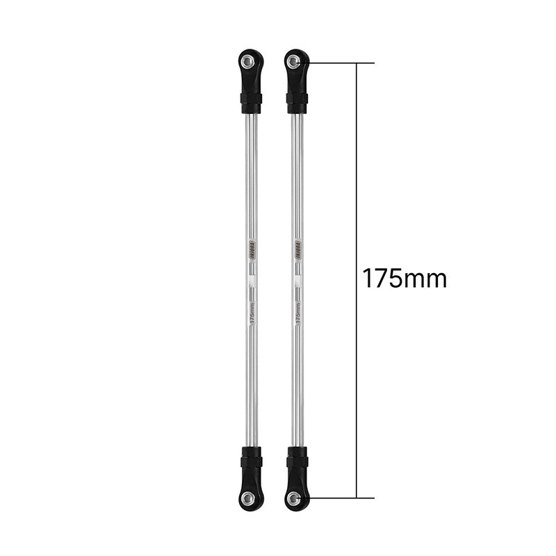 INJORA Stainless Steel Links with Rod Ends for 1/10 RC Crawler 64 INJORA Stainless Steel Links with Rod Ends for 1/10 RC Crawler